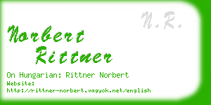 norbert rittner business card